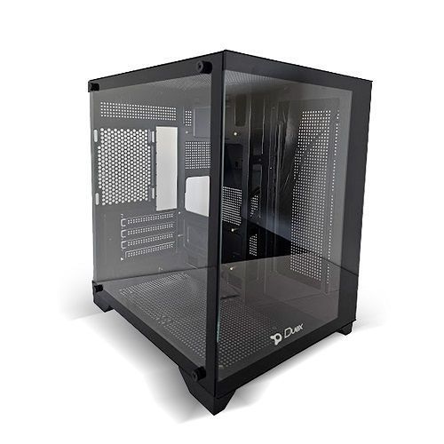 Gabinete Gamer DUEX DXGA270-2 Black Frontal e Lateral Vidro (Sem Fan Cooler/Controladora - Sem Fonte) (OEM)