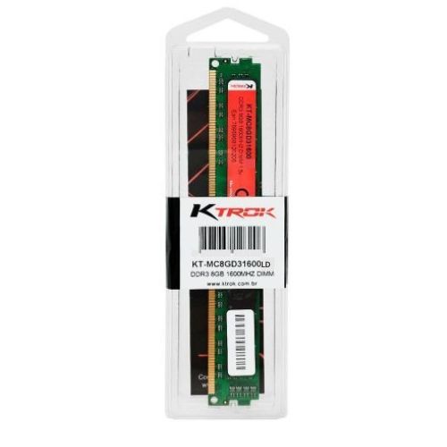 Memória DDR4 8GB 2666MHz KTROK - KT-MC8GD42666DT Memória DDR4 8GB 2666MHz KTROK - KT-MC8GD42666DT