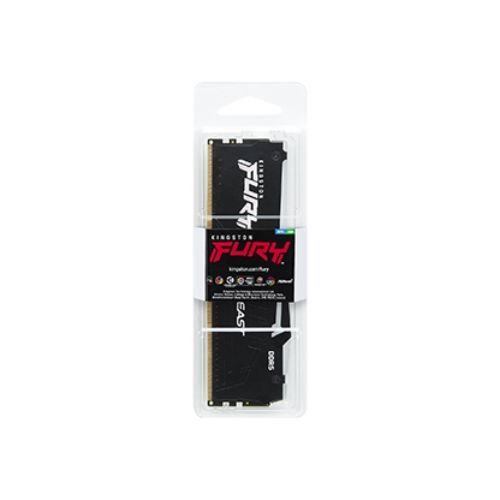 Memória GAMER DDR5 16GB 5200MHz CL40 FURY BEAST RGB Kingston - KF552C40BBA-16 Memória GAMER DDR5 16GB 5200MHz CL40 FURY BEAST RGB Kingston - KF552C40BBA-16