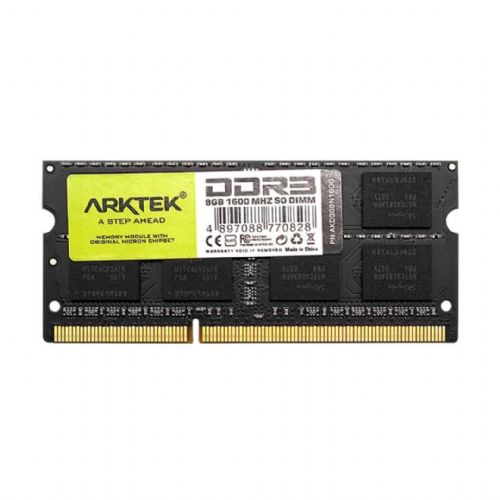 Memória NOTEBOOK DDR3L 8GB 1600MHz 1,35V Arktek - AKD3S8N1600 Memória NOTEBOOK DDR3L 8GB 1600MHz 1,35V Arktek - AKD3S8N1600
