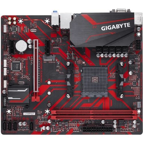 M1331 - Placa Mãe AM4 Gigabyte B450M GAMING ( 2x DDR4 / 1 x PCI Express x16 slot / 2 x PCI Express x1 slot / 1x M.2 / 4x USB 3.1 / 2x  USB 2.0 / 1x HDMI / 1x DVI-D / 1x VGA ) <b>Compatível com os Processadores AMD Ryzen Série 5000, 1ª, 2ª e 3ª Gerações</b M1331 - Placa Mãe AM4 Gigabyte B450M GAMING ( 2x DDR4 / 1 x PCI Express x16 slot / 2 x PCI Express x1 slot / 1x M.2 / 4x USB 3.1 / 2x  USB 2.0 / 1x HDMI / 1x DVI-D / 1x VGA ) <b>Compatível com os Processadores AMD Ryzen Série 5000, 1ª, 2ª e 3ª Gerações</b