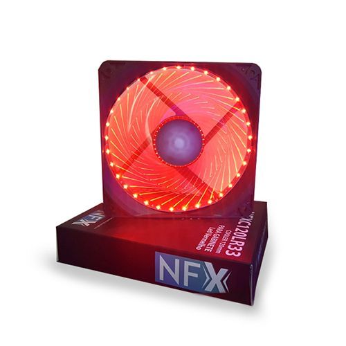 Fan Cooler para Gabinete NFX 120mm LED Vermelho - NFXC120LR33 Fan Cooler para Gabinete NFX 120mm LED Vermelho - NFXC120LR33