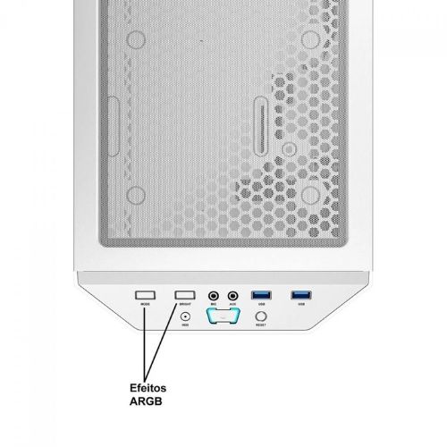 Gabinete GAMER Gamemax PRECISION White ARGB (Sem Fan Cooler e Sem Fonte) Gabinete GAMER Gamemax PRECISION White ARGB (Sem Fan Cooler e Sem Fonte)