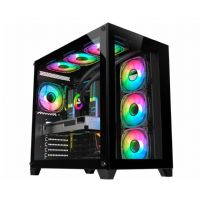 Gabinete Gamer K-MEX Space CG-P2R4 - Preto (Sem Fan Cooler e Sem Fonte) Gabinete Gamer K-MEX Space CG-P2R4 - Preto (Sem Fan Cooler e Sem Fonte)