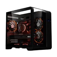 Gabinete Gamer K-MEX Cyberpunk CG-48KI - Preto (Sem Fan Cooler e Sem Fonte) Gabinete Gamer K-MEX Cyberpunk CG-48KI - Preto (Sem Fan Cooler e Sem Fonte)