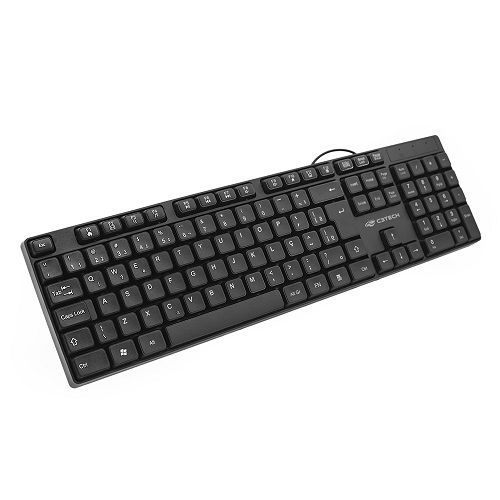 Teclado USB Multimidia Preto ABNT C3Tech KB-M10BK Teclado USB Multimidia Preto ABNT C3Tech KB-M10BK