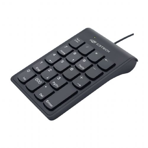 Teclado Numérico USB Preto C3Tech - KN-12BK Teclado Numérico USB Preto C3Tech - KN-12BK