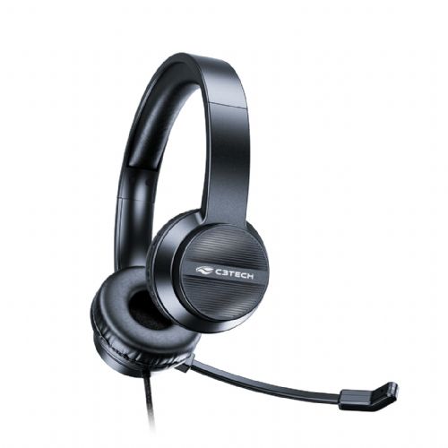 Fone com Microfone C3Tech PH-380BK USB Fone com Microfone C3Tech PH-380BK USB