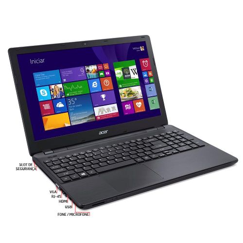 Notebook Acer E5-571-33ZU ( Core I3 / 4GB / 500GB  / DVD / Leitor de Cartões / HDMI / Bluetooth / LED 15.6’’ / 3x USB 3.0 /  Windows 8.1 ) Notebook Acer E5-571-33ZU ( Core I3 / 4GB / 500GB  / DVD / Leitor de Cartões / HDMI / Bluetooth / LED 15.6’’ / 3x USB 3.0 /  Windows 8.1 )