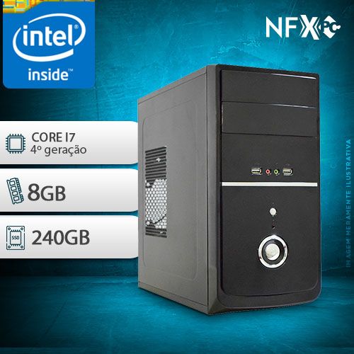 NFX PC- 4 I7 - 282SSD ( INTEL CORE I7 [4ª GERAÇÃO] / 8GB / SSD 240GB )