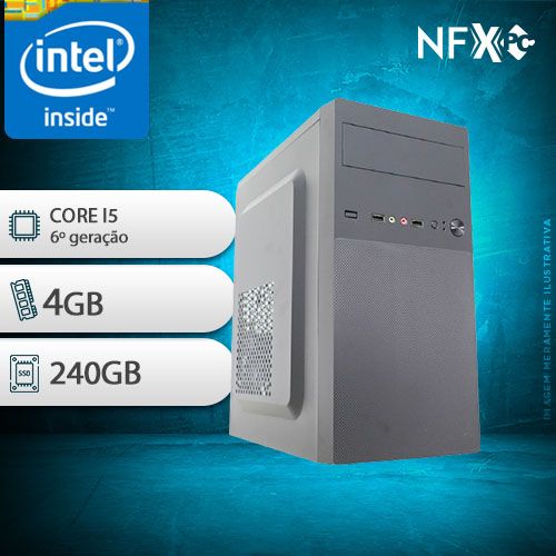 NFX PC- 6 I5 - 242SSD ( INTEL CORE I5 [6ª GERAÇÃO] / 4GB / SSD 240GB )
