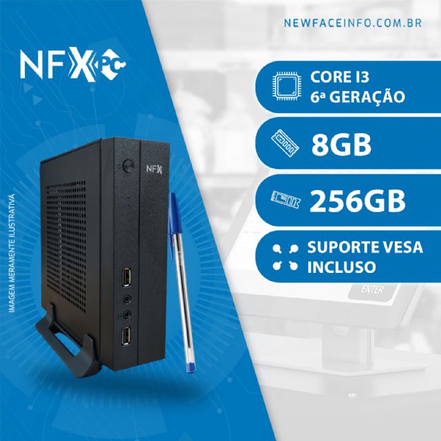 NFX PC ( INTEL CORE I3 6ª GERAÇÃO / 8GB / SSD 256GB / VESA ) <b>Gabinete Mini</b> NFX PC ( INTEL CORE I3 6ª GERAÇÃO / 8GB / SSD 256GB / VESA ) <b>Gabinete Mini</b>