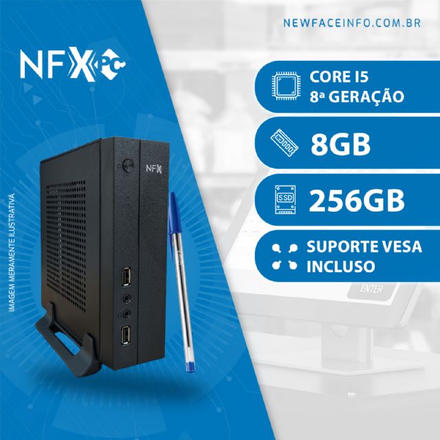 NFX PC ( INTEL CORE I5 8ª GERAÇÃO / 8GB / SSD 240GB / VESA ) <b>Gabinete Mini</b> NFX PC ( INTEL CORE I5 8ª GERAÇÃO / 8GB / SSD 240GB / VESA ) <b>Gabinete Mini</b>