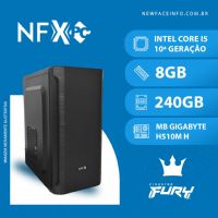 NFX PC ( INTEL CORE I5 10ª GERAÇÃO / 8GB FURY KINGSTON / SSD 240GB KINGSTON / MB GIGABYTE H510)  NFX PC ( INTEL CORE I5 10ª GERAÇÃO / 8GB FURY KINGSTON / SSD 240GB KINGSTON / MB GIGABYTE H510)