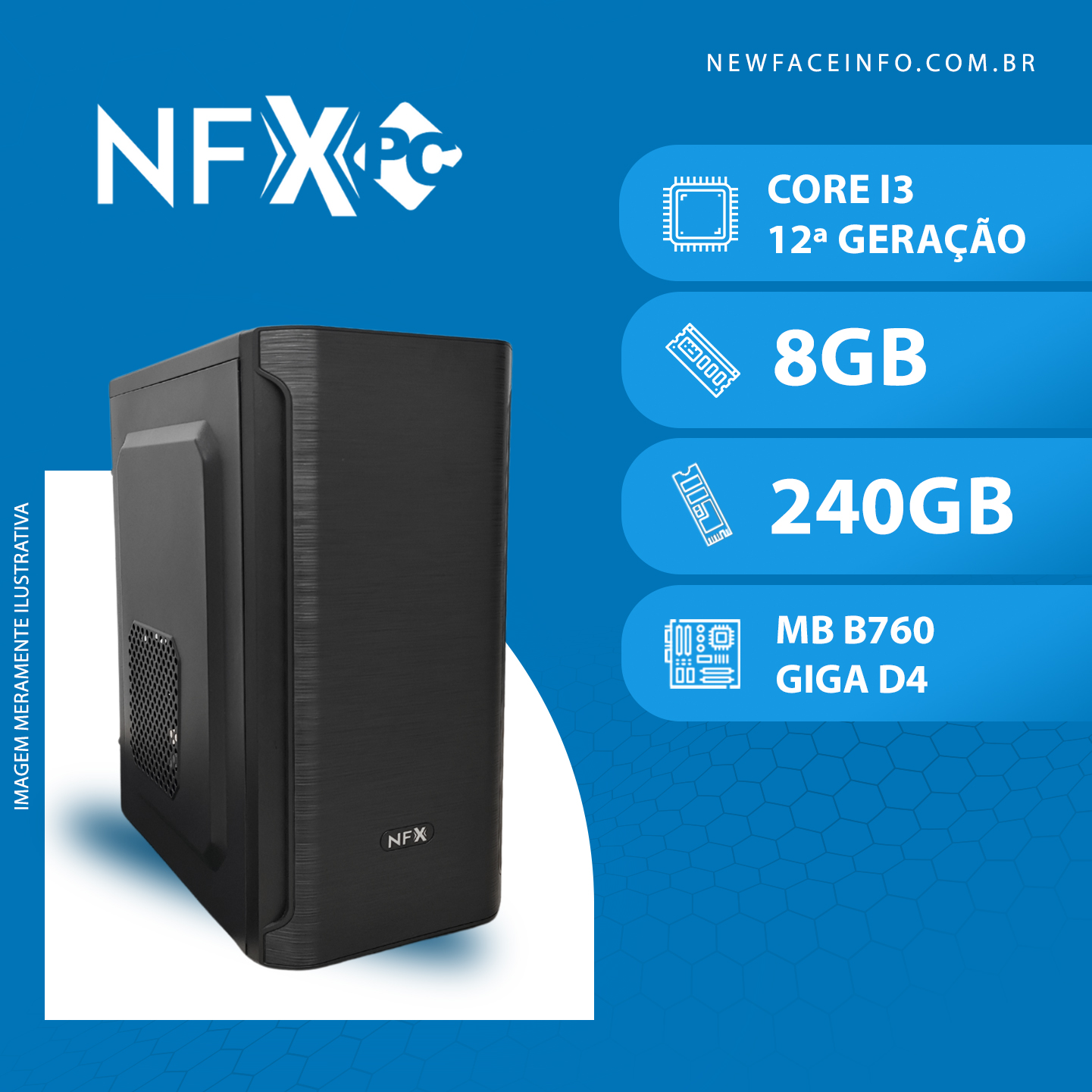 NFX PC-12 I3 - 282NVME WT