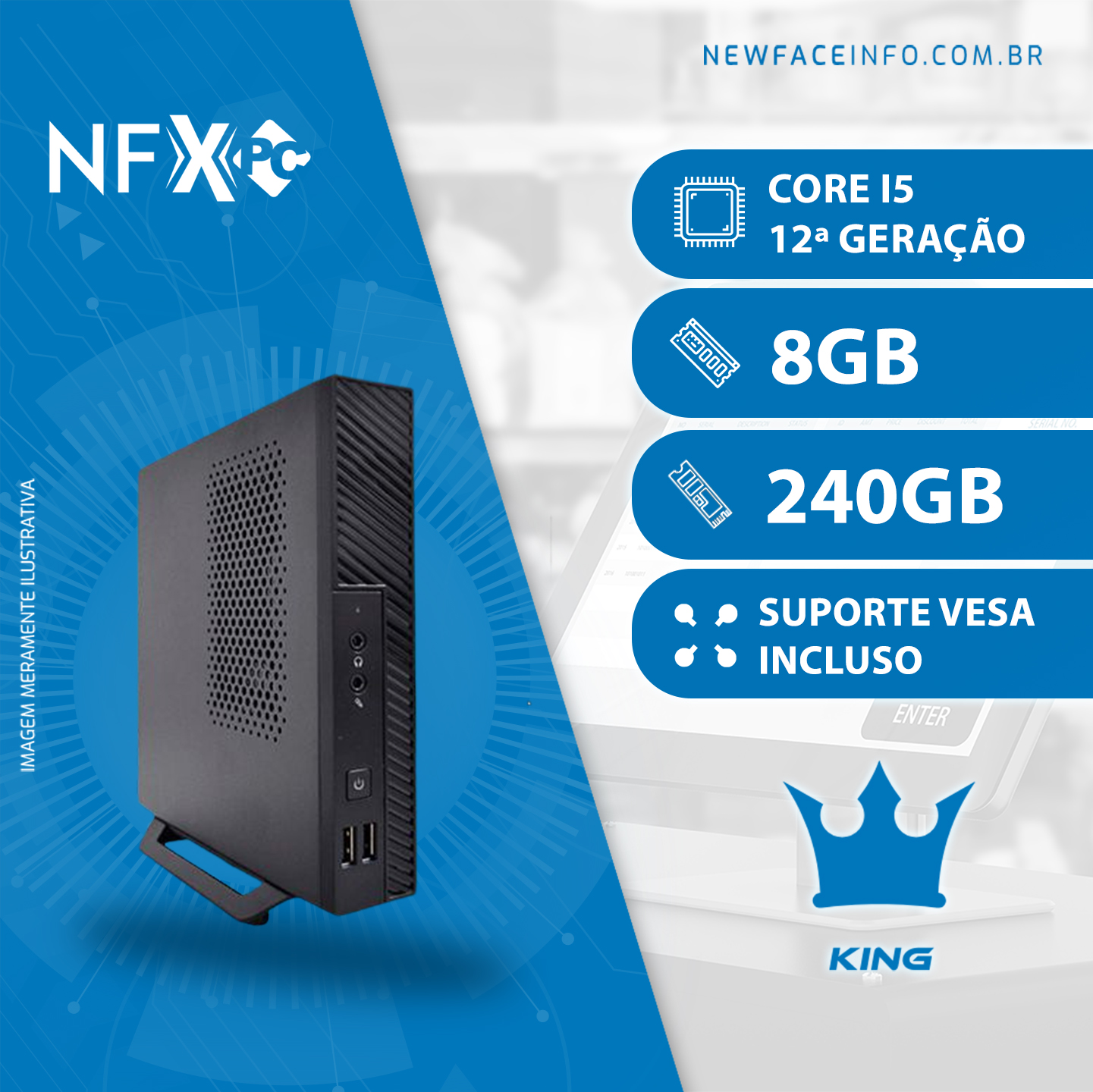 NFX PC-12 I5 - 182NVMENANO KING WIFI WT