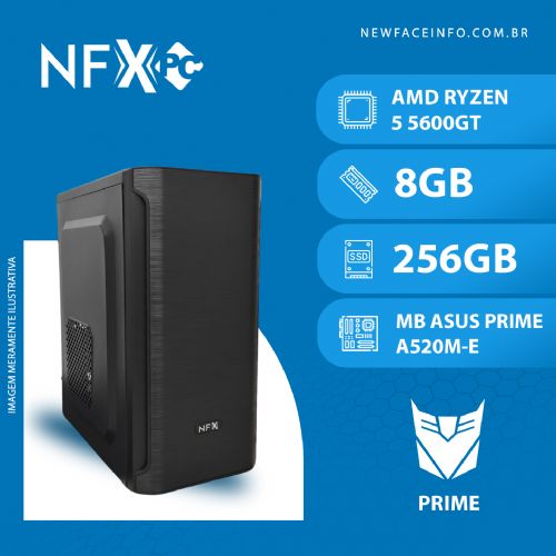 NFX PC ( AMD RYZEN 5 5600GT / 8GB / SSD 256GB / MB ASUS PRIME A520M-E ) NFX PC ( AMD RYZEN 5 5600GT / 8GB / SSD 256GB / MB ASUS PRIME A520M-E )