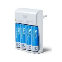 Carregador de Pilhas AA/AAA Bivolt acompanha 4 Pilhas AA 2500Mah Multilaser - CB054 Carregador de Pilhas AA/AAA Bivolt acompanha 4 Pilhas AA 2500Mah Multilaser - CB054