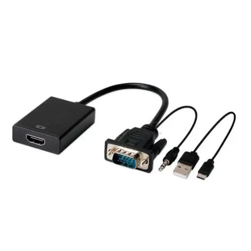 Cabo Conversor VGA + Audio P2 x HDMI Fêmea GV Brasil CBC.1028 Cabo Conversor VGA + Audio P2 x HDMI Fêmea GV Brasil CBC.1028